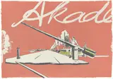 Neo Rauch, Die Zufahrt (Die Einfahrt), 1997, Farbserigrafie auf Velin
