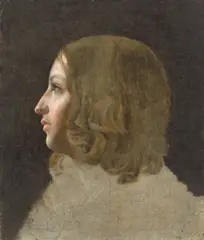 Porträtstudie by Deutsch, um 1830, Öl auf Leinwand. Doubliert, sold May 2017