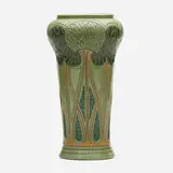 Frederick Hurten Rhead for Roseville Pottery, Della Robbia vase with stylized trees