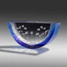 Steven Weinberg, Boat, c. 2005, cast and polished optical glass with controlled air bubbles