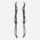 Albert Paley, Door handles, pair, 1994, formed and fabricated steel with blackened patina