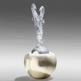 Seahorse Quartet Floating above Silvered White Vessel by Dale Chihuly, 2006, hand-blown glass, sold May 2022