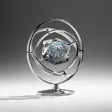 Jon Kuhn, Aqua Turn, 1998, ground, polished, and laminated glass, stainless steel
