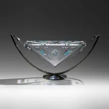 Jon Kuhn, Rock Vibration, 2000, ground, polished, and laminated glass, brushed stainless steel