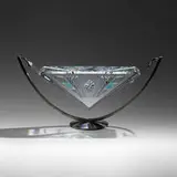 Jon Kuhn, Rock Vibration, 2000, ground, polished, and laminated glass, brushed stainless steel