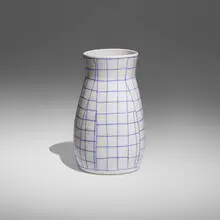 (grid 129) by Shio Kusaka, 2015, glazed porcelain, sold May 2022
