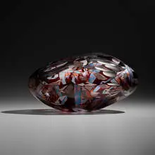 David Schwarz, Untitled from the V-Axis series, 1997, hand-blown, etched, and polished glass
