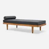 Daybed by George Nakashima, 1958, walnut, upholstery, sold Jun 2025