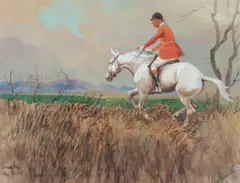 'Snaffles' Charlie Johnson Payne, 'The P. V. H.' circa 1928, pencil, watercolour and bodycolour