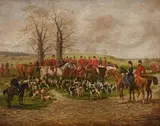 John Cassidy, The hunt, oil on panel