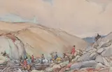 The Chase by George Denholm Armour, watercolour, offered May 2017