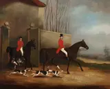 Edwin Cooper, Unkenneling the Hounds, oil on canvas