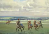 Sea Neil Cawthorne, Morning Gallops, Warren Hill, oil on canvas