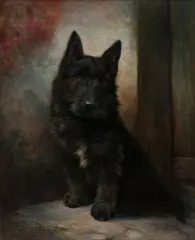 Lilian Cheviot, Scottie, oil on canvas