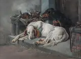 William Woodhouse, Dogs and game, oil on canvas