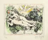 Marc Chagall, Le jardin d´Eden, 1974, Farblithographie auf Japan
