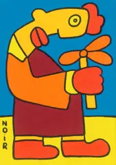 Thierry Noir, Ohne Titel, 2007, Acryl auf Leinwand