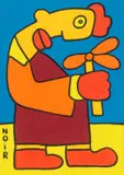 Thierry Noir, Ohne Titel, 2007, Acryl auf Leinwand