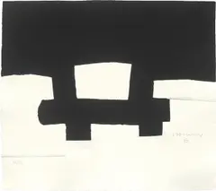 Eduardo Chillida, Berlin, 1990, Serigraphie mit Prägung auf Velin