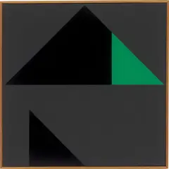 Anton Stankowski, Ergänzen, 1974, Öl auf Leinwand, mit Künstlerleiste