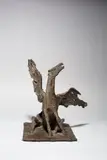 Der sterbende Pegasus/Der Tod des Pegasus by Erich Fritz Reuter, 1985, Bronze mit dunkelbrauner Patina. Höhe: 34 cm (13 ⅜ in.), sold Dec 2018