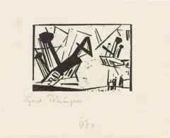 Wrack 2 by Lyonel Feininger, 1919, Holzschnitt auf feinem Japan-Bütten, sold Jan 2022