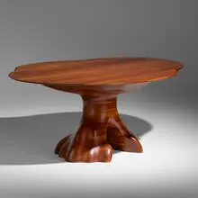 Wendell Castle, Custom Dining Table for a Private Residence, 1976, cherry