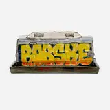 Roberto Lugo, El Train butter dish, 2021, glazed ceramic
