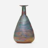 Tall vase by Beatrice Wood, lustre-glazed earthenware, sold May 2022