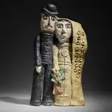 Untitled (marriage) by Beatrice Wood, glazed earthenware, sold May 2022