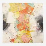 Bennett Bean, Untitled (#1509), 2009, pit-fired, hand-painted, and gilt earthenware