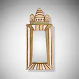 Les Argonautes, Wall mirror, c. 1960, glazed stoneware, mirrored glass