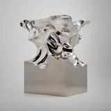 Shi Jianmin, Accordion stool, 2008, stainless steel