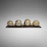 Gustave Tiffoche, Untitled, c. 1970, glazed stoneware, wenge