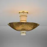 Paavo Tynell, Ceiling lamp, c. 1950, brass, painted brass, painted steel