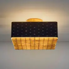 Ceiling lamps model 9068 by Paavo Tynell, c. 1960, lacquered steel, brass, frosted glass, sold Jun 2025