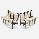 Vladimir Kagan, Dining chairs, set of eight