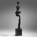 James Bearden, Phantom (from the Cathedral series), 2019, plasma-carved steel with metallic polywash finish
