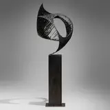 James Bearden, Passage, 2016, plasma-carved steel with metallic polywash finish