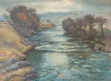The Isla by Samuel John Lamorna Birch, Ra, Rws, Rwa, oil on canvas, offered May 2017