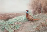 R.I. Charles Whymper, The Lord of the Manor, watercolour