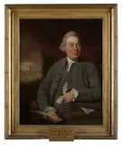 David Martin, Half-length portrait of Thomas Tod holding a quill, oil on canvas