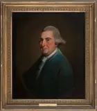 David Martin, Half-length portrait of John Howard in blue coat, oil on canvas