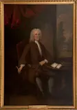 John Medina, Full-length portrait of Andrew Gairdner in brown coat, oil on canvas
