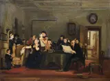 Ra Sir David Wilkie, Reading the Will: Finished Sketch, oil on panel
