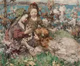 Edward Atkinson Hornel, Gathering Primroses