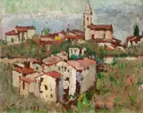 George Leslie Hunter, Hill Town, Cote d'Azur