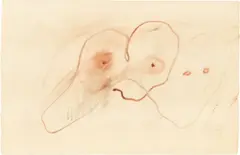 Henri Michaux, Ohne Titel, 1957, Gouache auf Velin