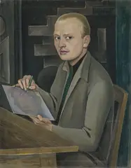 August Heitmüller, Künstlerbildnis, 1926, Öl auf Leinwand