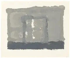 James Bishop, Ohne Titel, 1987, Öl auf Bütten